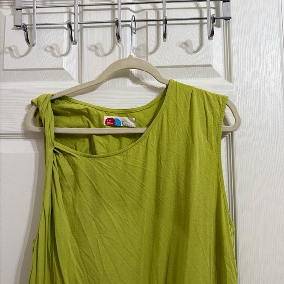 Free People Beach FP Sleeveless Lime Green Maxi Tank Dress - Picture 2 of 8